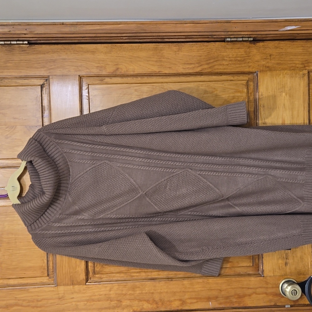 Signature By Robbi Bee Women's Brown Knit Dress - Picture 2 of 2